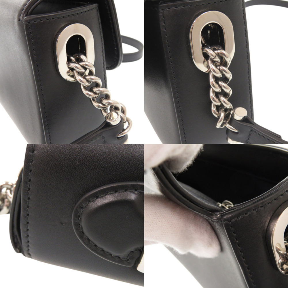 GUCCI Black Leather Shoulder Bag - Picture 9 of 10